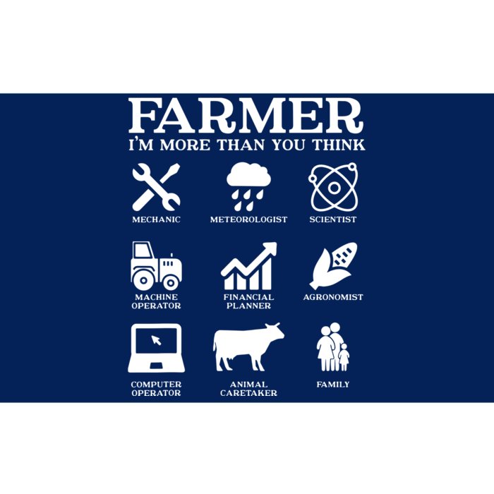 Farmer Gift Idea Farming Agriculture Patriotic Farmer Bumper Sticker