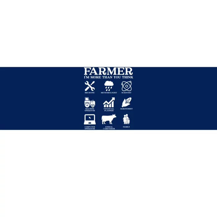 Farmer Gift Idea Farming Agriculture Patriotic Farmer Bumper Sticker