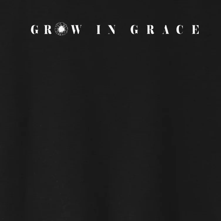 Funny Grow In Grace Christian Plants Green Lover Flower Women's Crop Top Tee