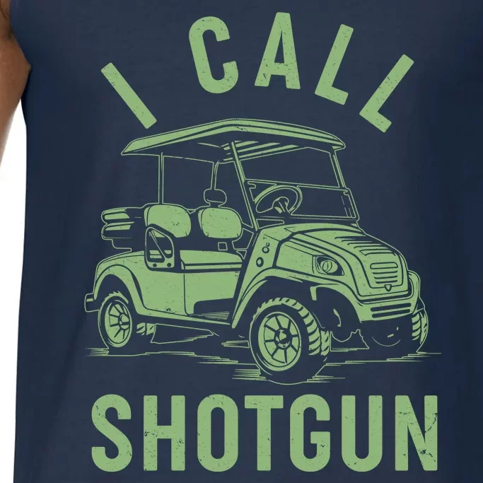 Funny Golfing I Call Shotgun Golf Cart Comfort Colors® Tank Top