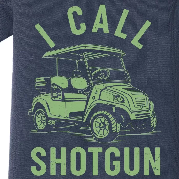 Funny Golfing I Call Shotgun Golf Cart Baby Bodysuit