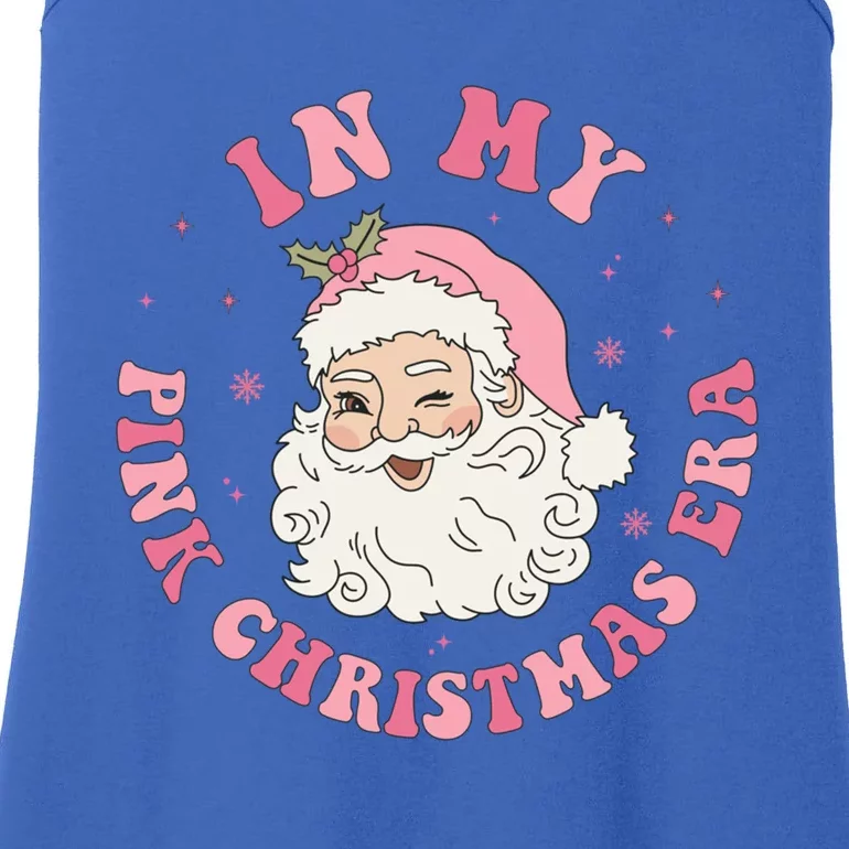 Funny Groovy In My Pink Christmas Era Xmas Gift Ladies Essential Tank