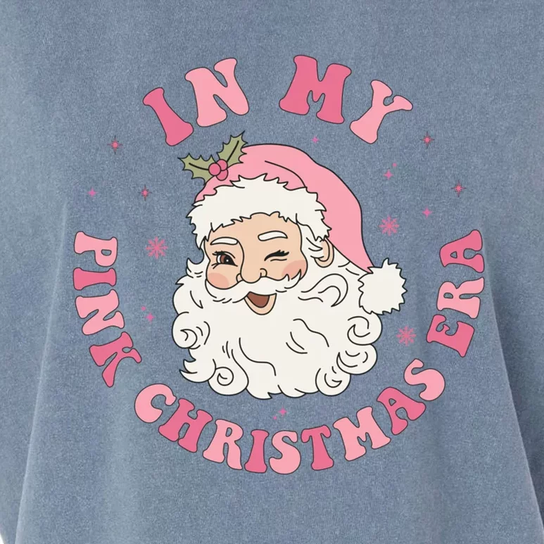 Funny Groovy In My Pink Christmas Era Xmas Gift Garment-Dyed Women's Muscle Tee