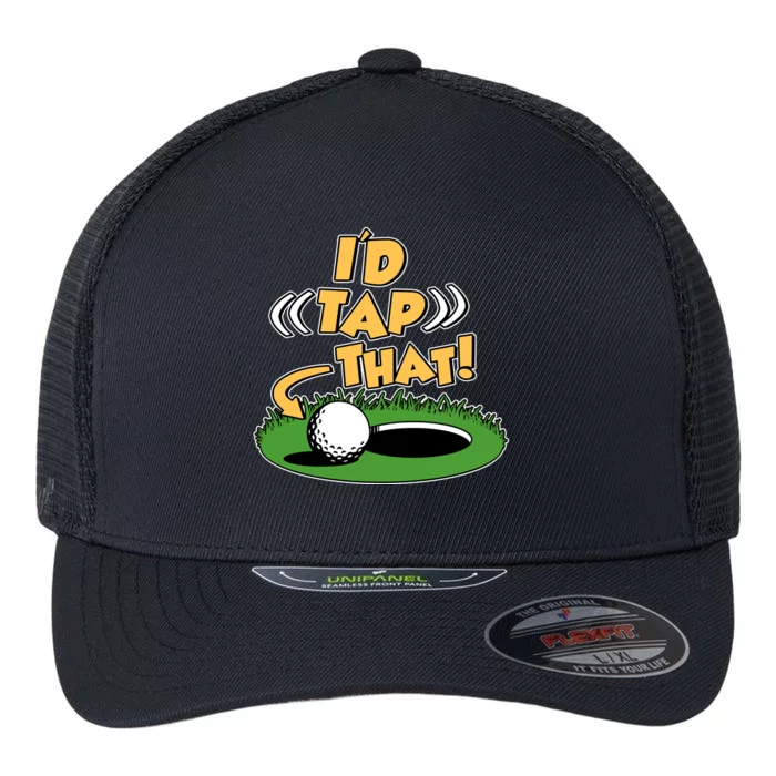 Funny Golfing Id Tap That Flexfit Unipanel Trucker Cap