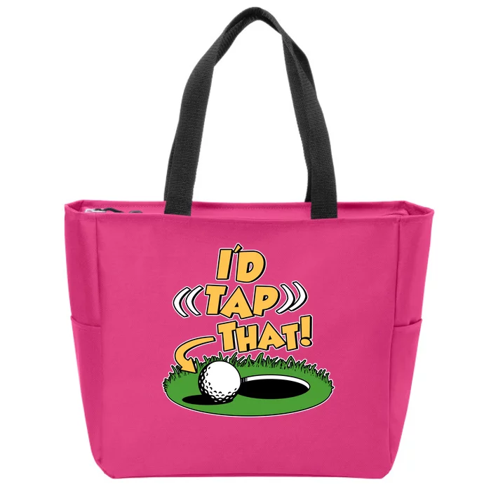 Funny Golfing Id Tap That Zip Tote Bag