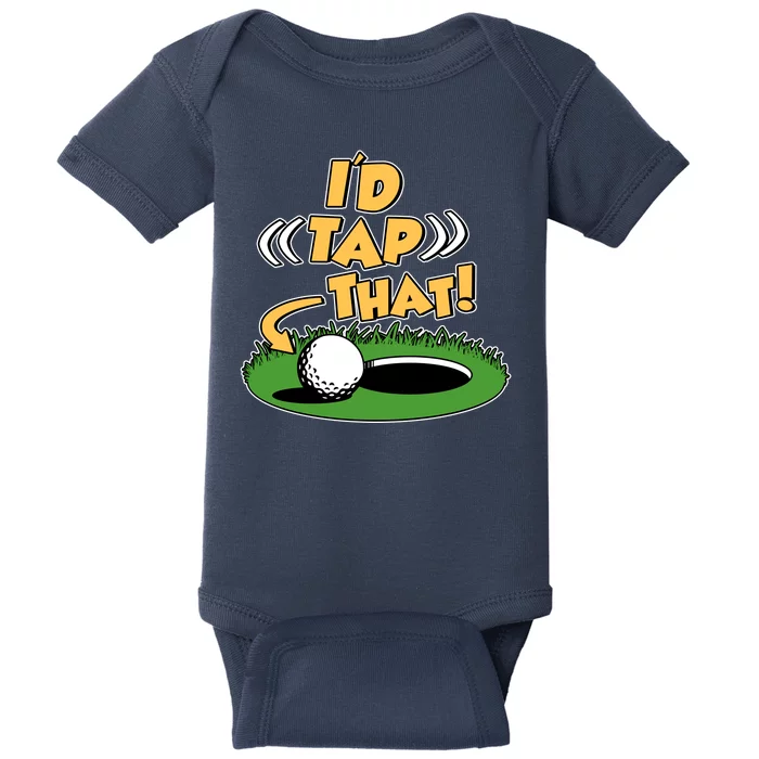 Funny Golfing Id Tap That Baby Bodysuit