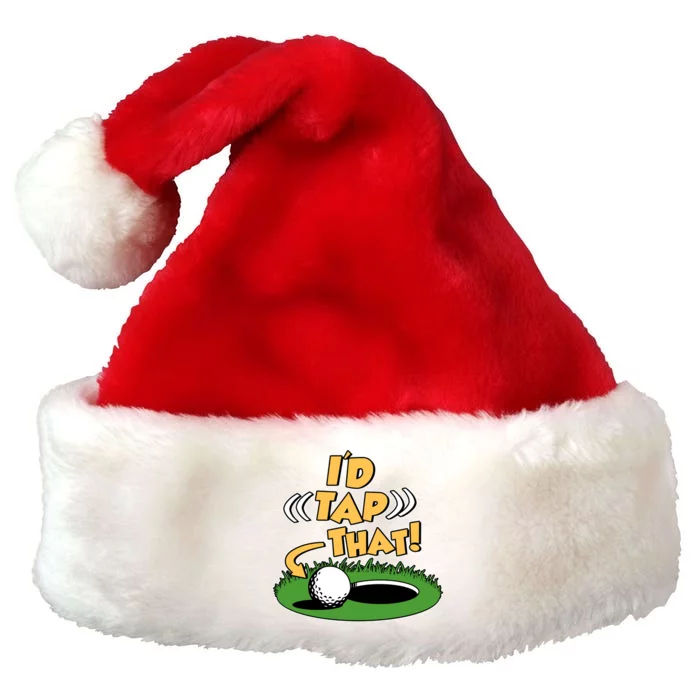 Funny Golfing Id Tap That Premium Christmas Santa Hat