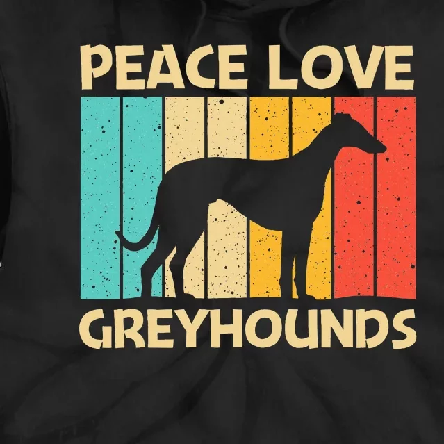 Funny Greyhound Italian Greyhound Rescue Dog Tie Dye Hoodie