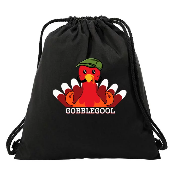 Funny Gobblegool Italian Gobble Turkey Day Fall Thanksgiving Drawstring Bag