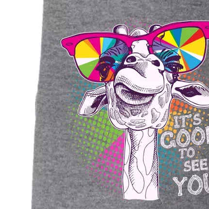 Funny Giraffe It's Good To See You Doggie 3-End Fleece Hoodie