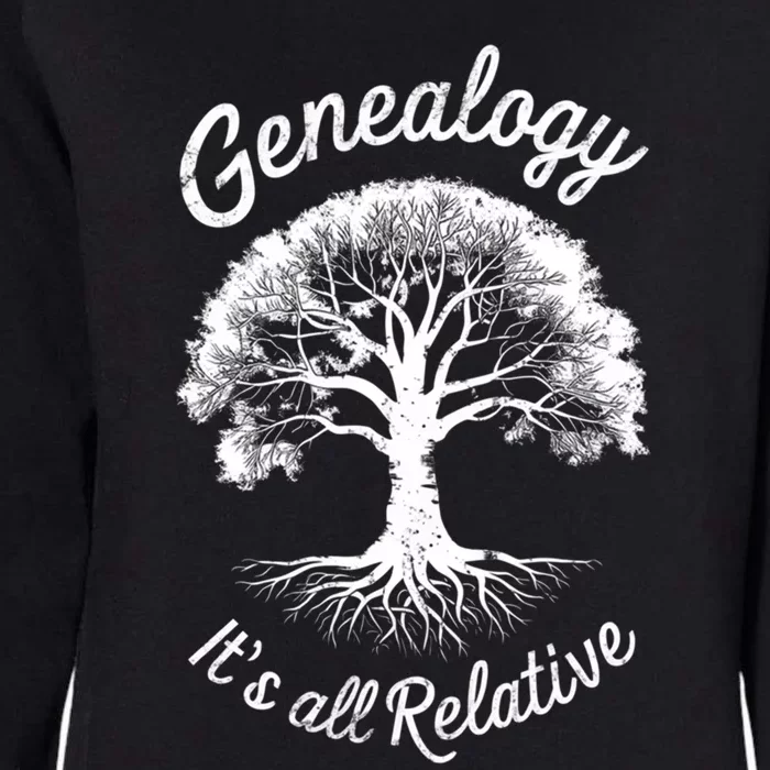 Family Genealogy Its All Relative Gift Womens California Wash Sweatshirt