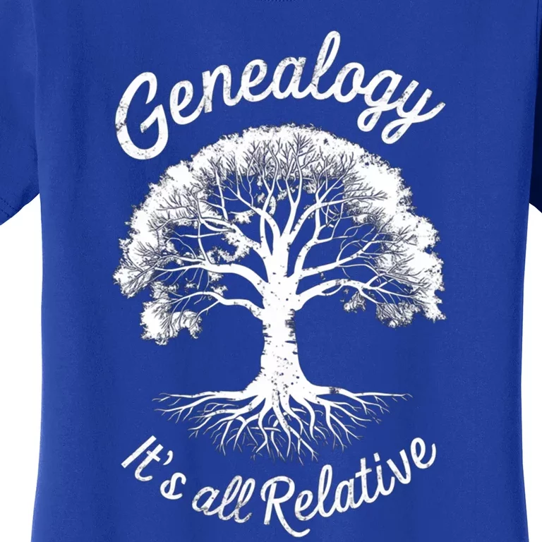 Family Genealogy Its All Relative Gift Women's T-Shirt