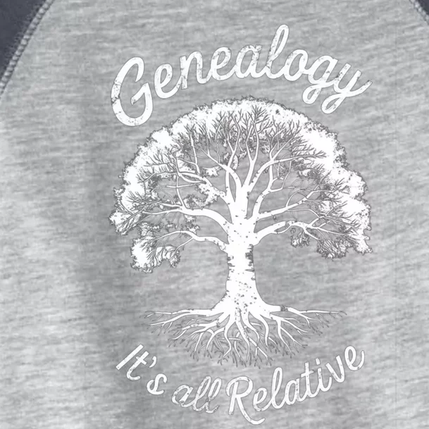 Family Genealogy Its All Relative Gift Toddler Fine Jersey T-Shirt