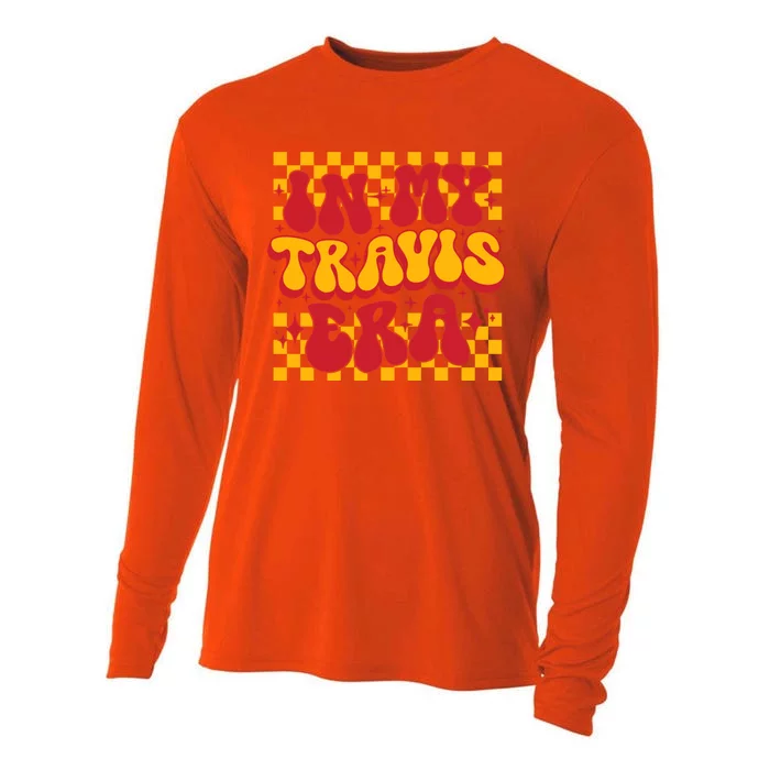 Funny Groovy In My Travis Era Cooling Performance Long Sleeve Crew