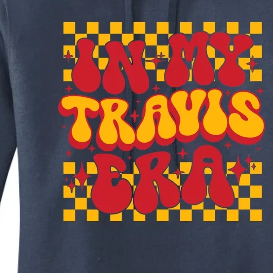 Funny Groovy In My Travis Era Women's Pullover Hoodie