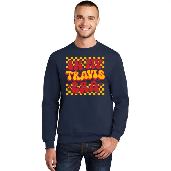 Funny Groovy In My Travis Era Tall Sweatshirt