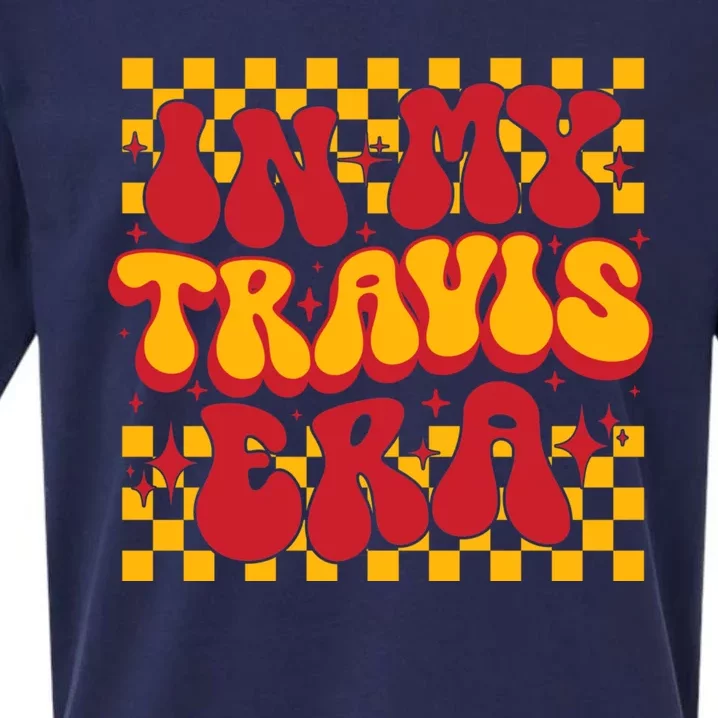 Funny Groovy In My Travis Era Sueded Cloud Jersey T-Shirt