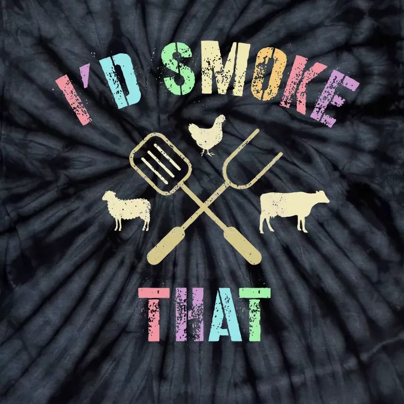 Funny Grilling ID Smoke That Grills Chef Pit Meat Gangster Tie-Dye T-Shirt