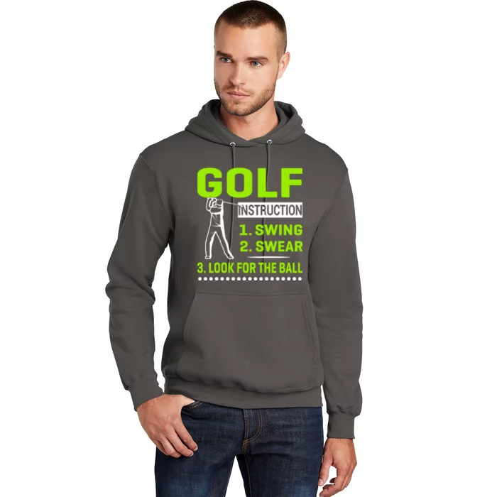 Funny Golf Instructions Hoodie