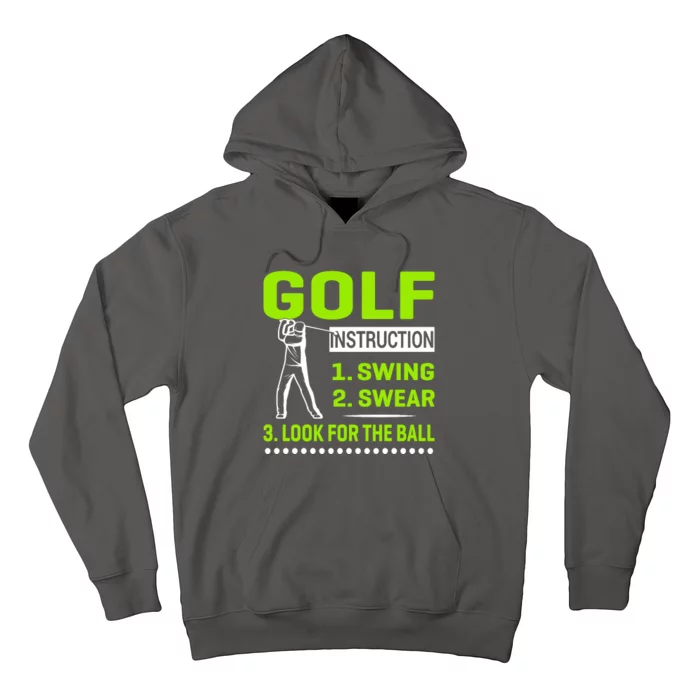 Funny Golf Instructions Hoodie