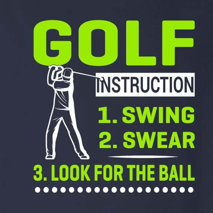 Funny Golf Instructions Toddler Long Sleeve Shirt