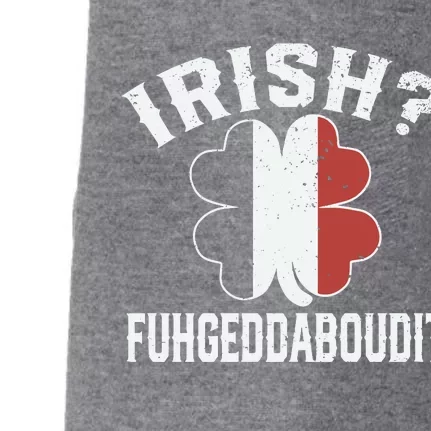 Funny Green Italian St Patricks Day Irish Fuhgeddaboudit Doggie 3-End Fleece Hoodie