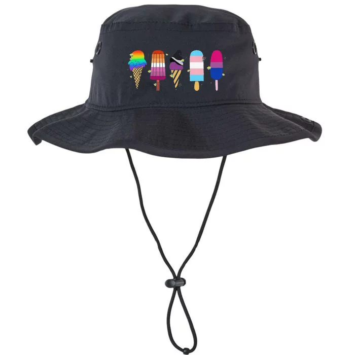 Funny Gay Ice Cream Pride Lgbt Gift Legacy Cool Fit Booney Bucket Hat