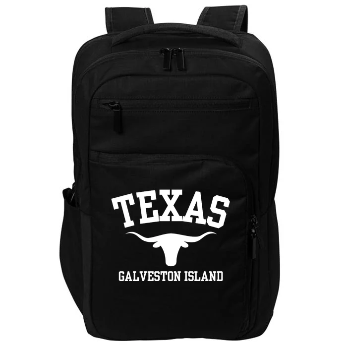 Funny Galveston Island Texas Impact Tech Backpack