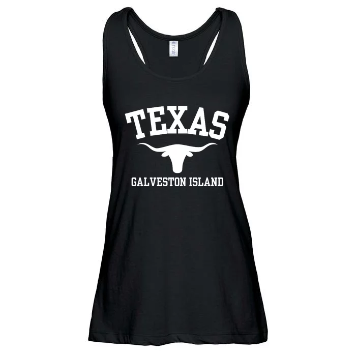 Funny Galveston Island Texas Ladies Essential Flowy Tank