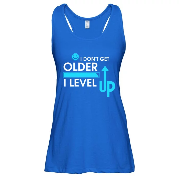 Funny Gaming I Dont Get Older I Level Up Gamer Birthday Cool Gift Ladies Essential Flowy Tank