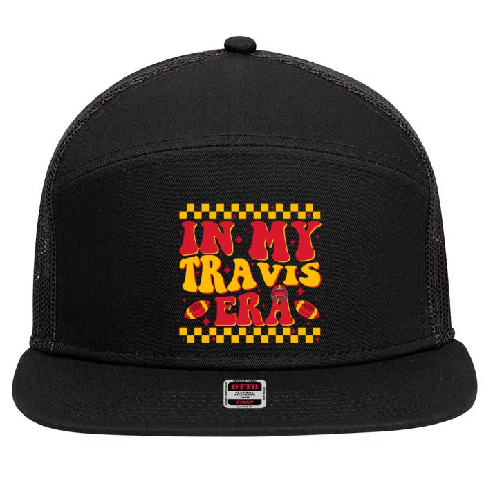 Funny Groovy In My Travis Era 7 Panel Mesh Trucker Snapback Hat