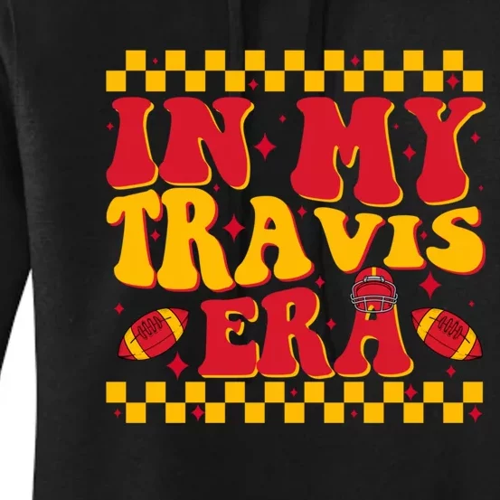 Funny Groovy In My Travis Era Women's Pullover Hoodie