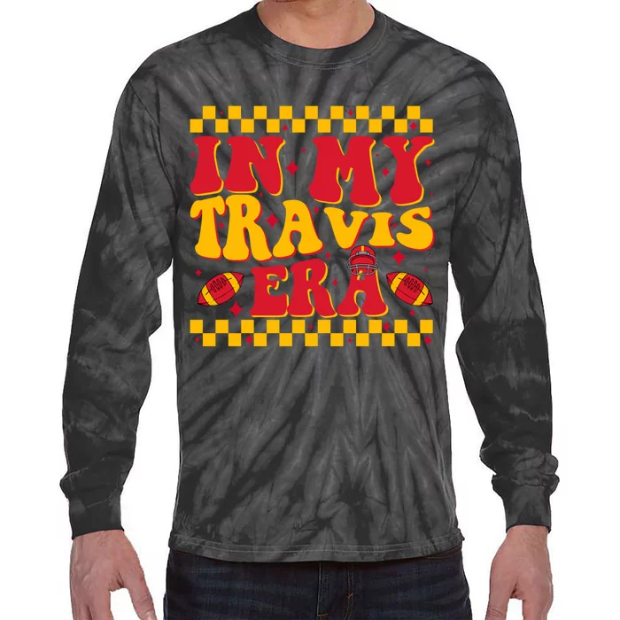 Funny Groovy In My Travis Era Tie-Dye Long Sleeve Shirt