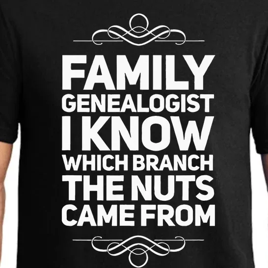 Family Genealogist I Know Which Branch The Nuts Came From Pajama Set