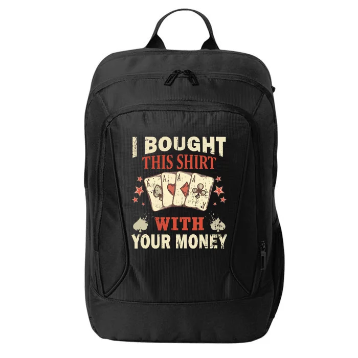 Funny Gambling I Poker Card Player Gaming Icon City Backpack