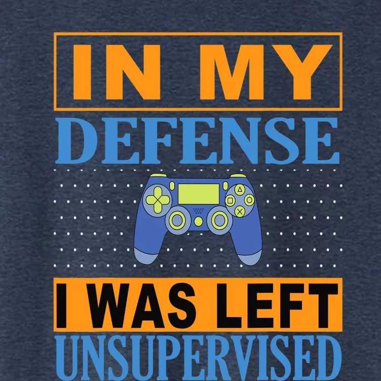 Funny Gamer I Was Left Unsupervised Women's Crop Top Tee