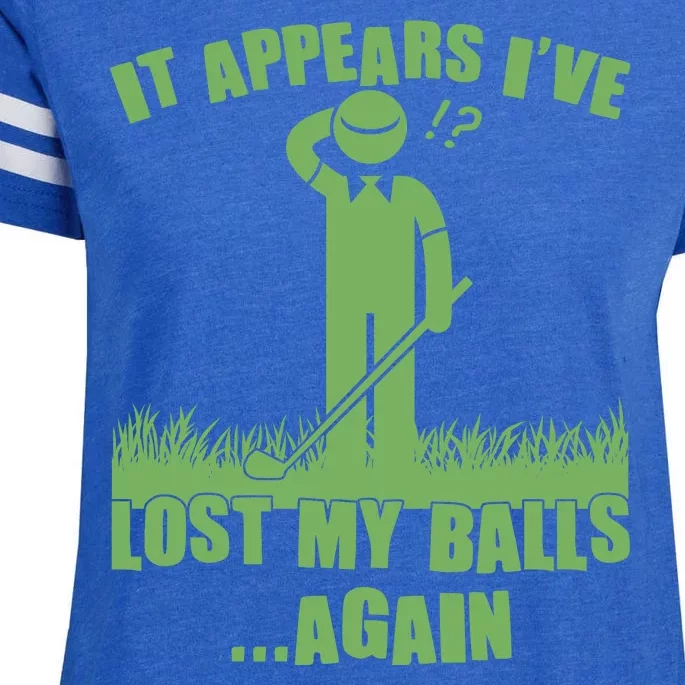 Funny Golf It Appears Ive Lost My Balls Again Enza Ladies Jersey Football T-Shirt