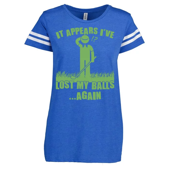 Funny Golf It Appears Ive Lost My Balls Again Enza Ladies Jersey Football T-Shirt