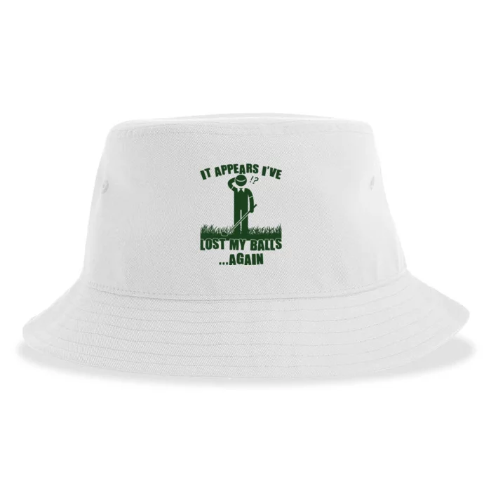 Funny Golf It Appears Ive Lost My Balls Again Sustainable Bucket Hat