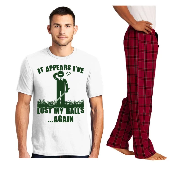 Funny Golf It Appears Ive Lost My Balls Again Pajama Set