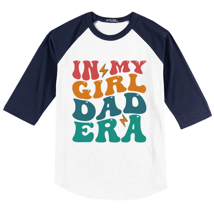 Funny Groovy In My Girlss Dad Era Baseball Sleeve Shirt