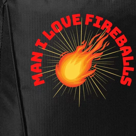 Fireballs Gift I Love Fireballs Funny Whiskey Gift City Backpack