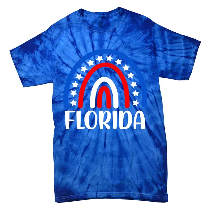 Florida Gift I Love Florida Usa Gift Tie-Dye T-Shirt