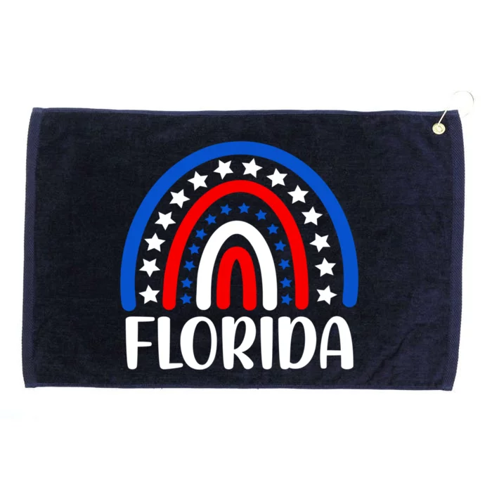 Florida Gift I Love Florida Usa Gift Grommeted Golf Towel