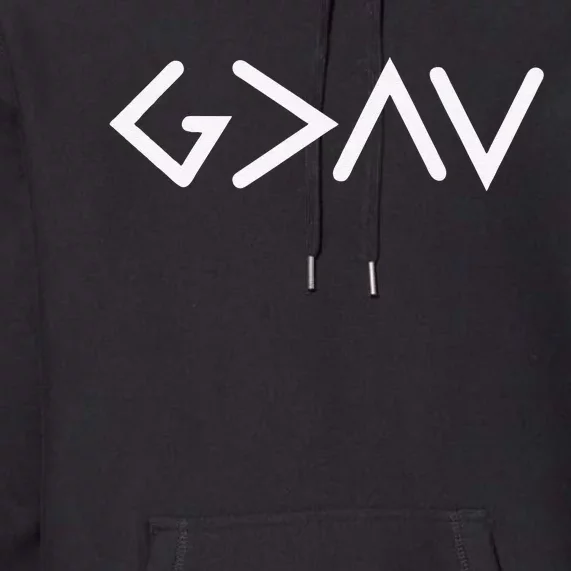 funny God Is Greater Than The Highs And Lows Premium Hoodie