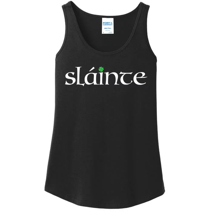 Funny Gift Irish Gaelic Slainte Gift Ladies Essential Tank