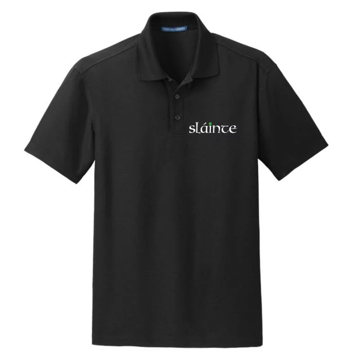 Funny Gift Irish Gaelic Slainte Gift Dry Zone Grid Performance Polo