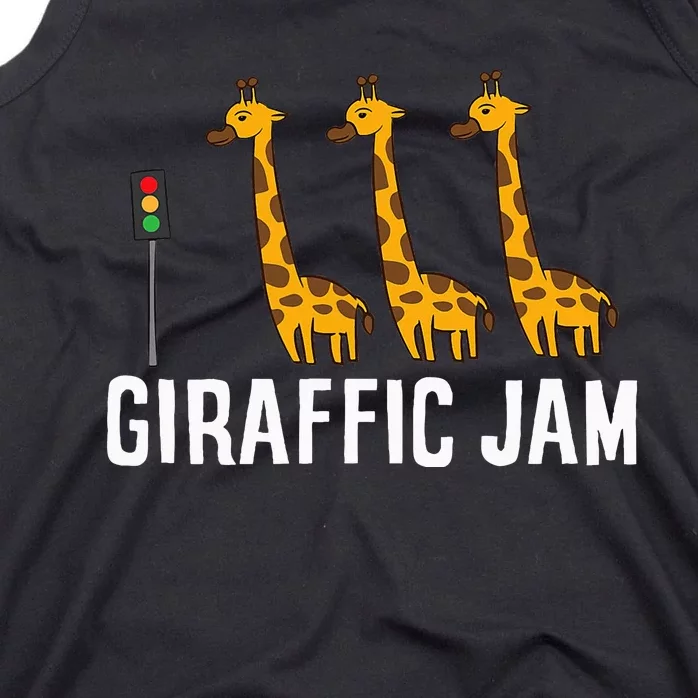 Funny Giraffic Jam Cute Giraffe Giraffe Pun Cute Giraffe Tank Top