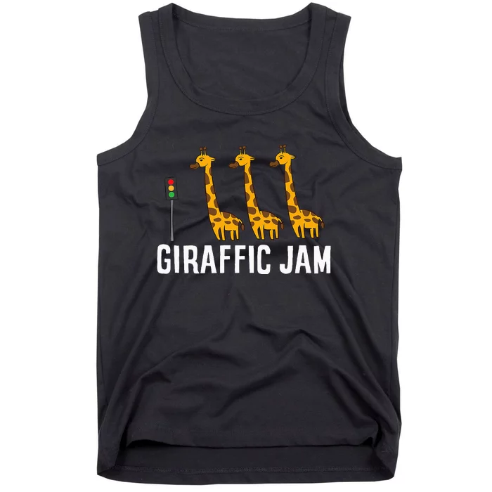 Funny Giraffic Jam Cute Giraffe Giraffe Pun Cute Giraffe Tank Top