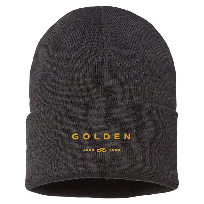 Funny Golden Jung Kook Sustainable Knit Beanie